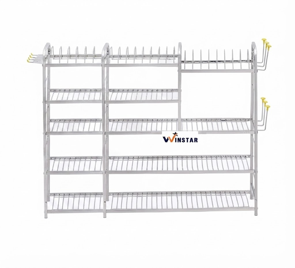 Stainless Steel Wall Mount Dish Rack1