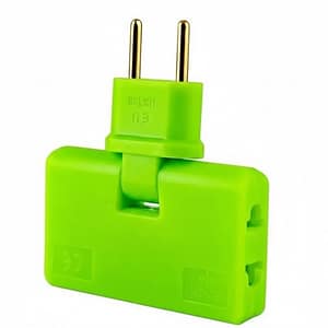 Universal Folding Travel Plug Adapter with Multi-Port Socket – Compact 180° Rotatable 2-Pin Electrical Converter