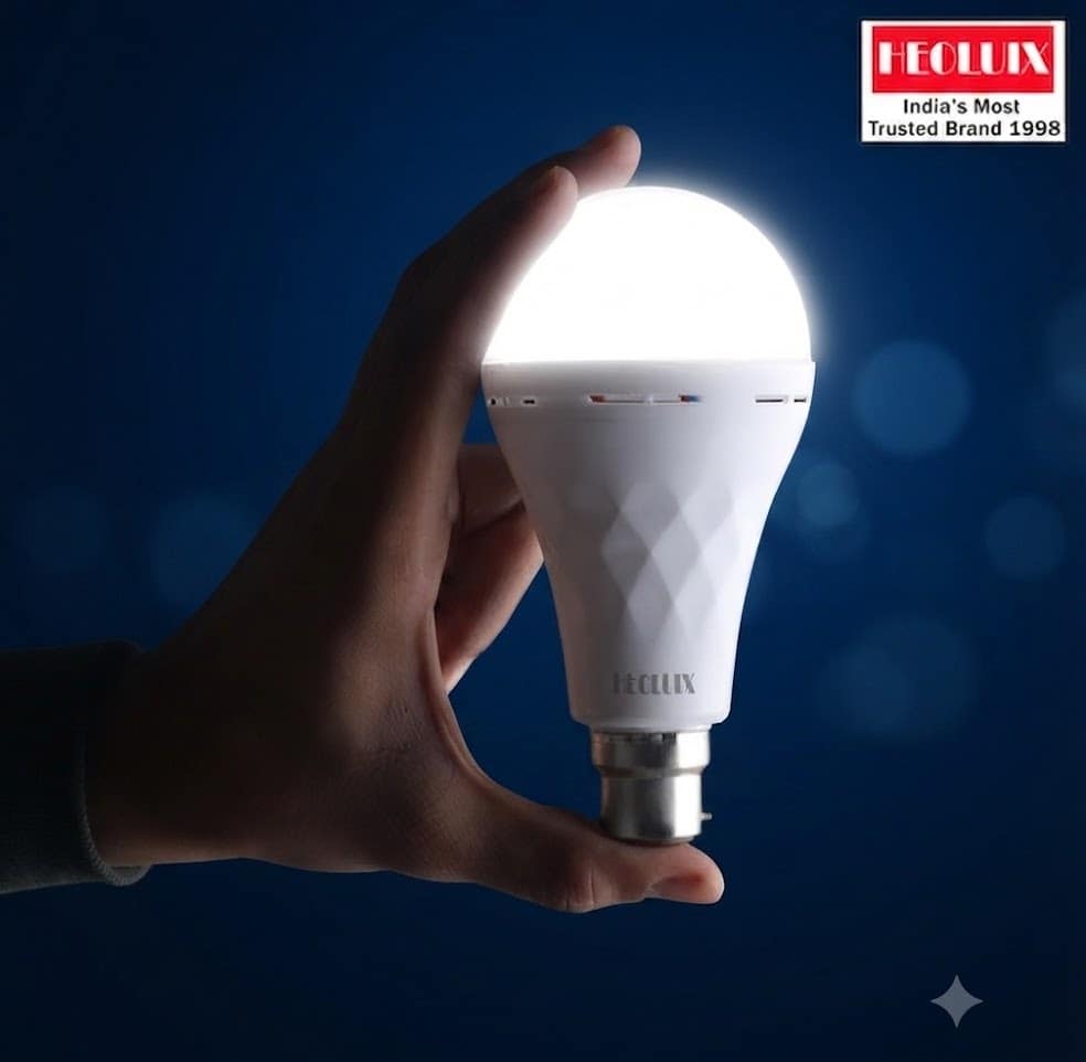 HEOLUIX 12W Emergency LED Inverter Bulb with 4-Hour Battery Backup (Pack of 2) - Image 3
